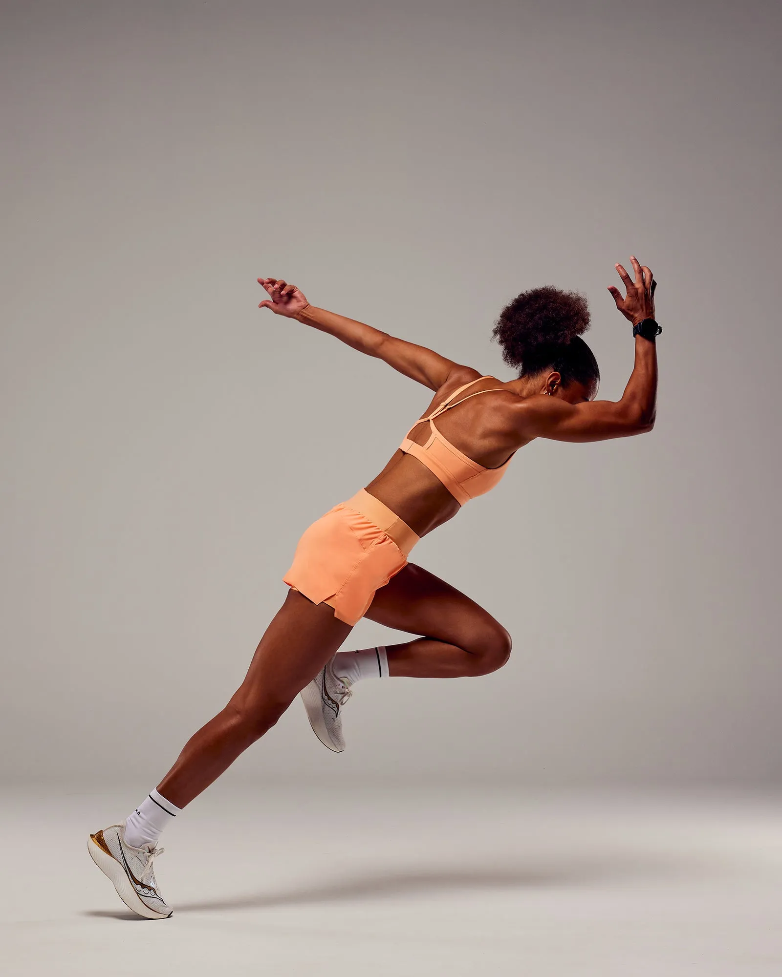 Agility 3" Lined Run Shorts - Cantaloupe