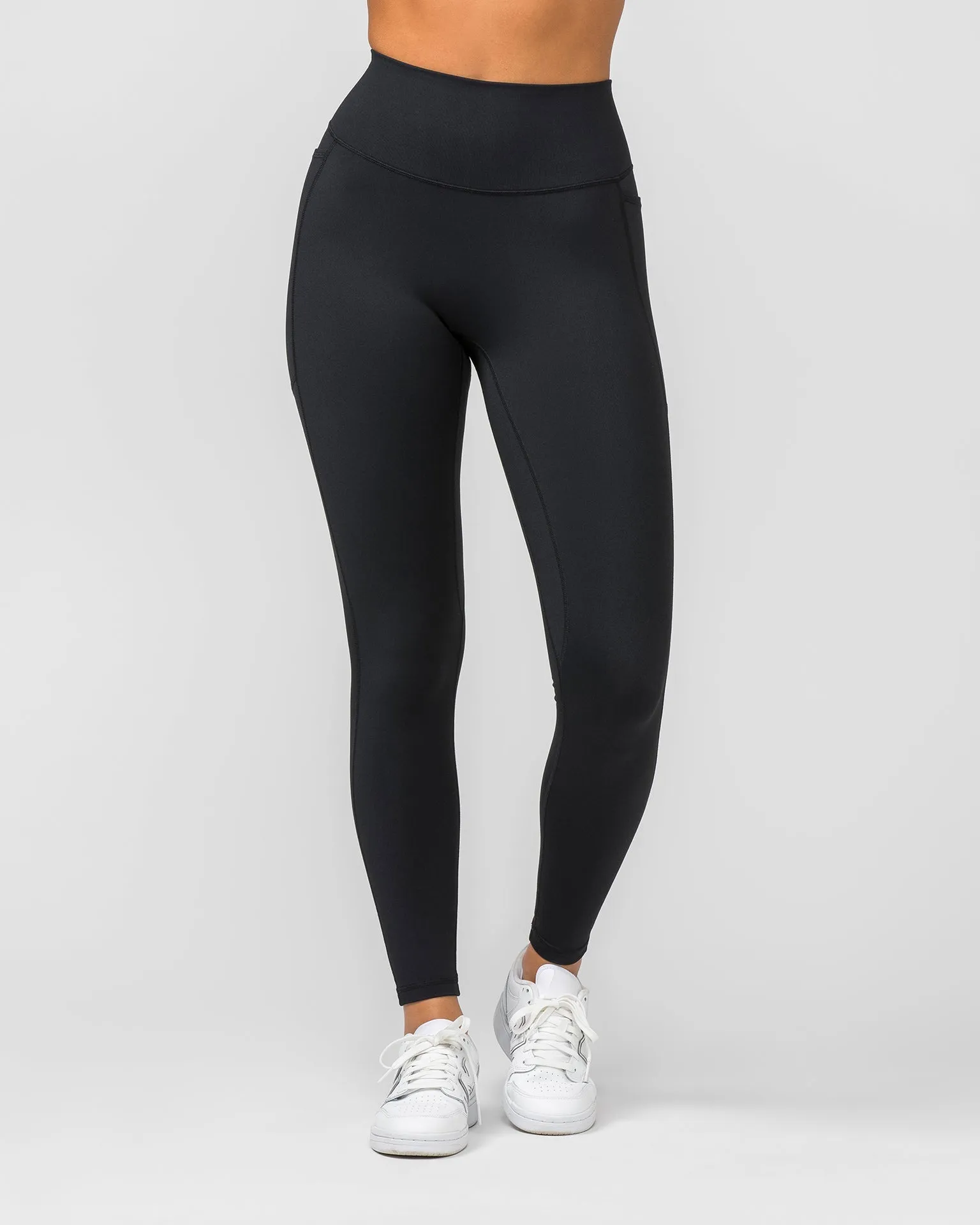 Agility Pocket Ankle Length Leggings - Black