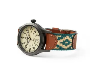Alvear Green Expedition Watch - Cream Face