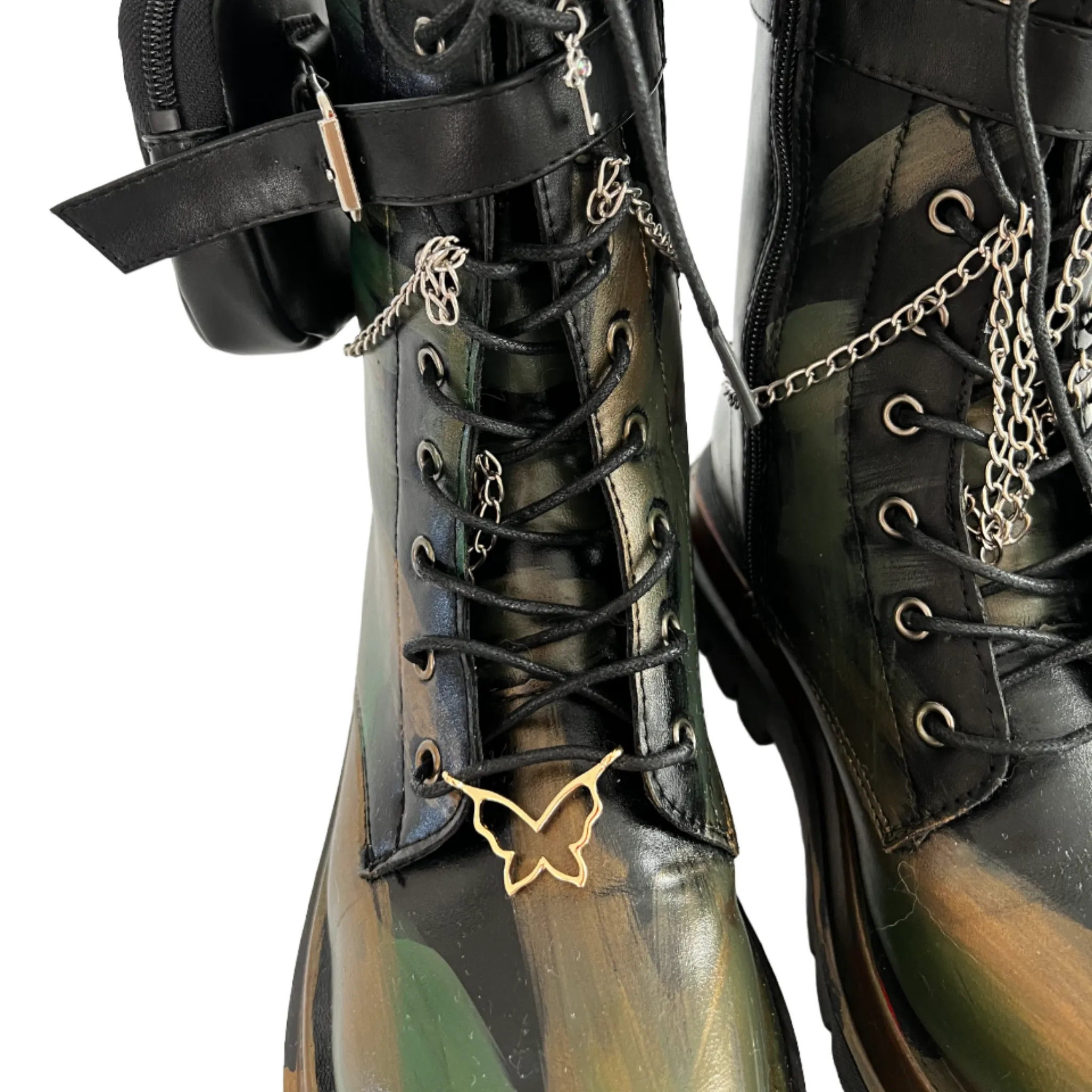 Always Ready - Hand-Painted Army Boots