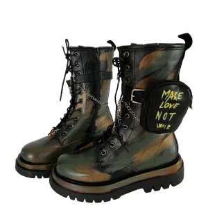 Always Ready - Hand-Painted Army Boots