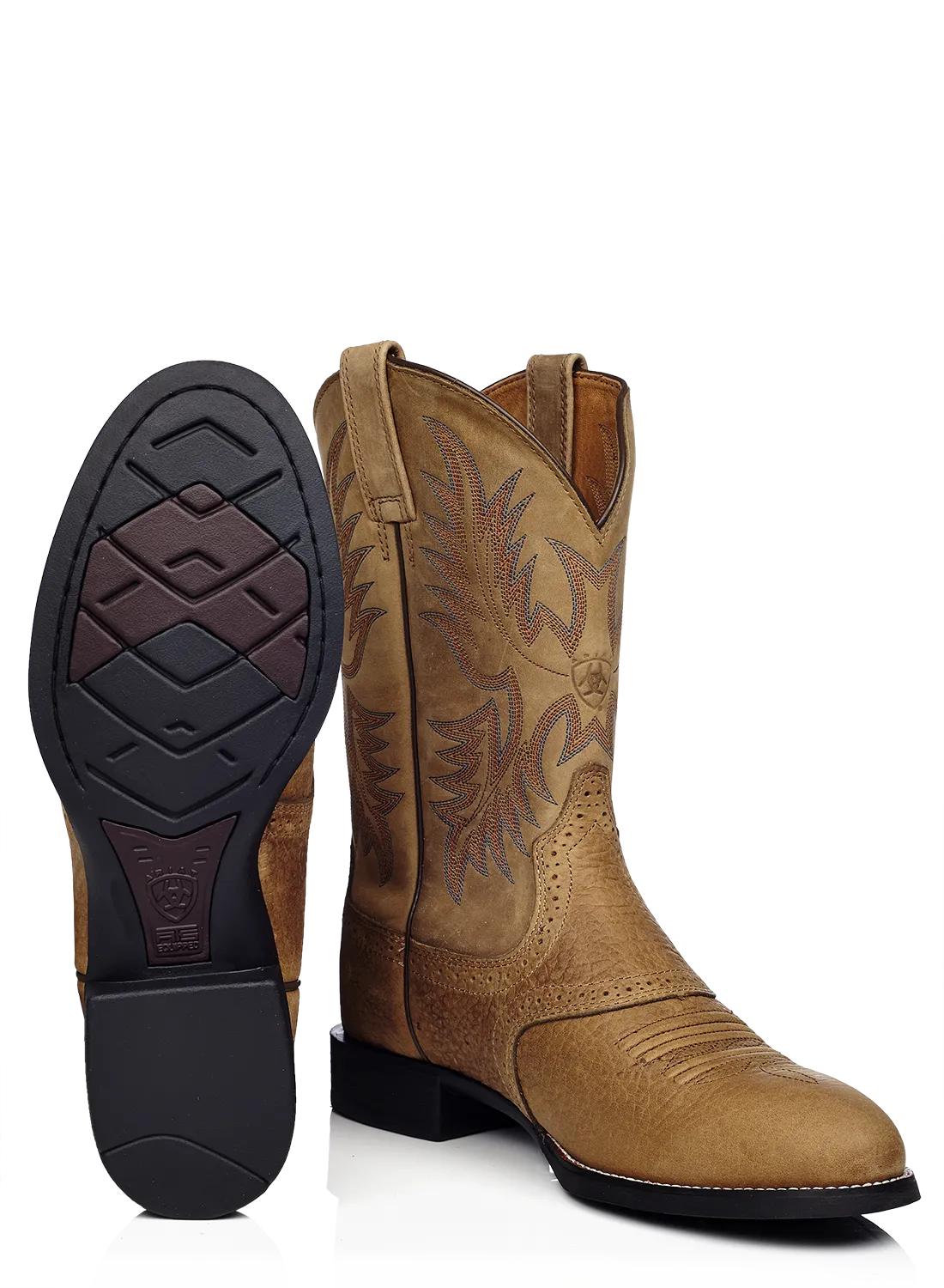 Ariat Heritage Stockman Tumbled Brown/Beige