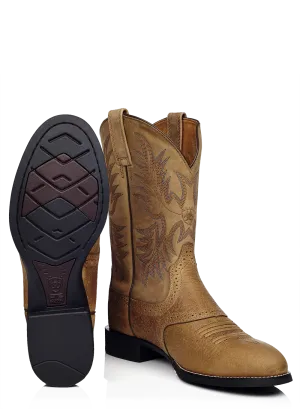 Ariat Heritage Stockman Tumbled Brown/Beige