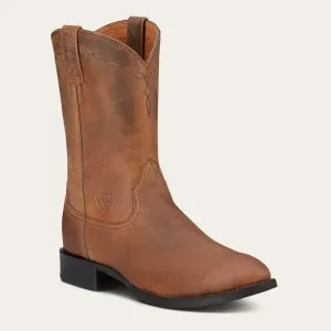Ariat® Men's "Heritage Roper" Cowboy Boots - Brown