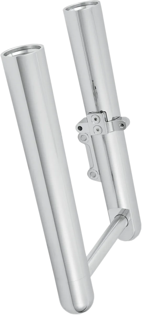 Arlen Ness 06-554 Hot Legs Single Disc Fork Leg Set - Smooth - Chrome