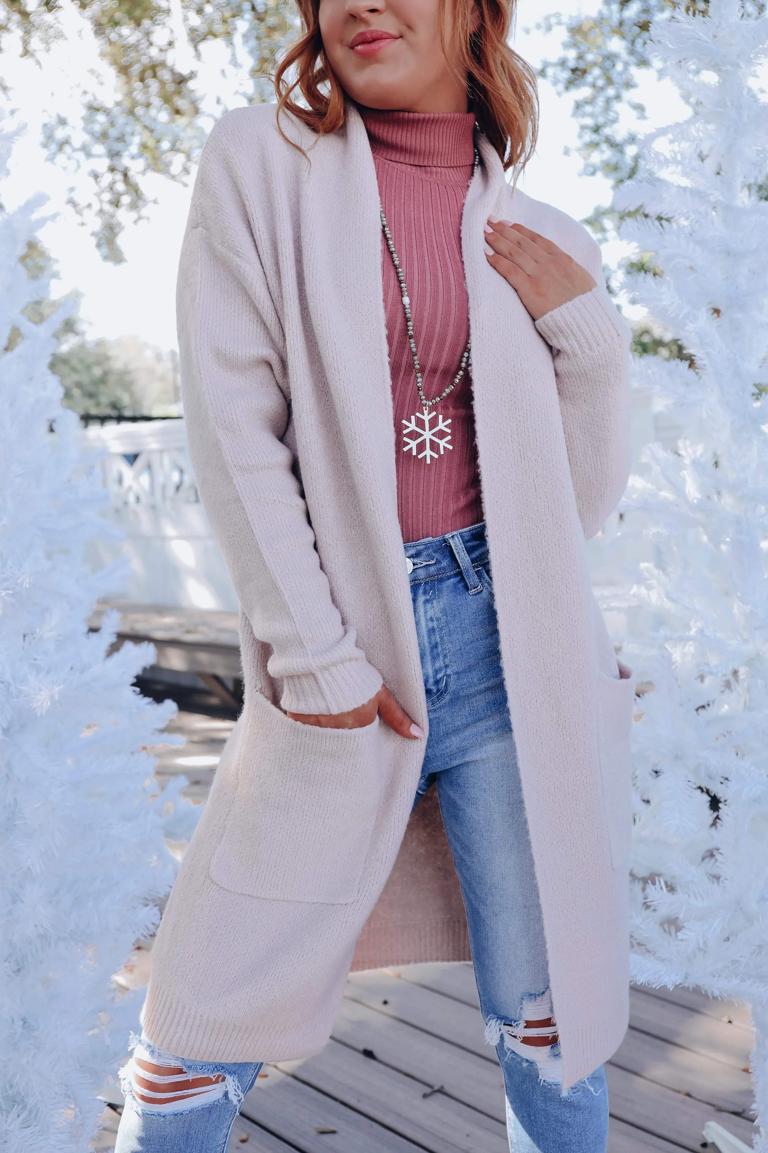 Autumn's Favorite Longline Cardigan - Sand
