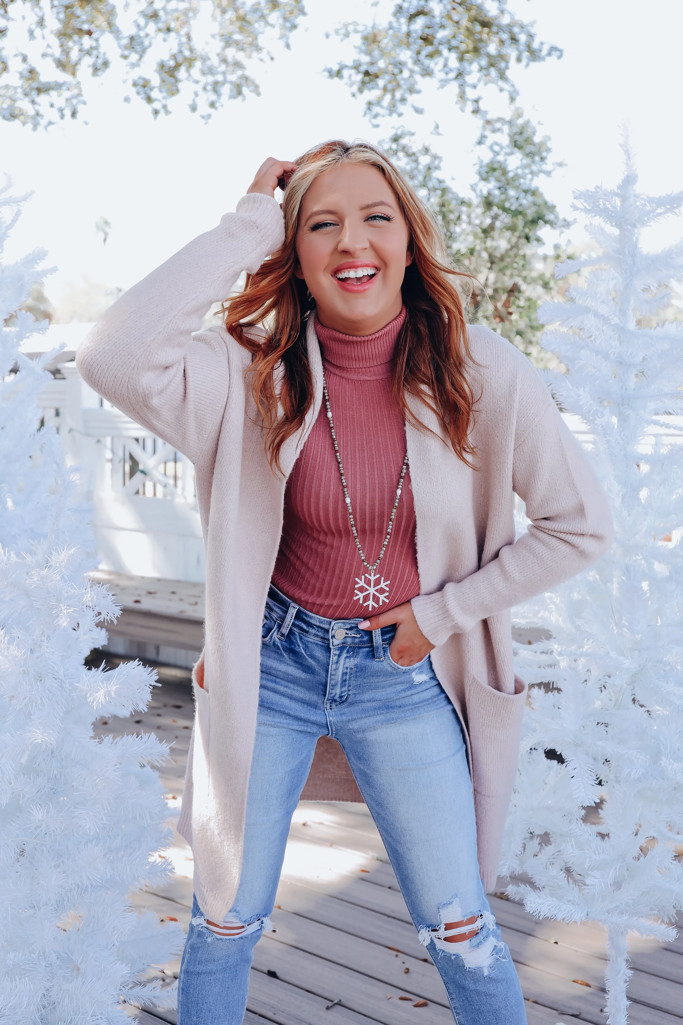 Autumn's Favorite Longline Cardigan - Sand