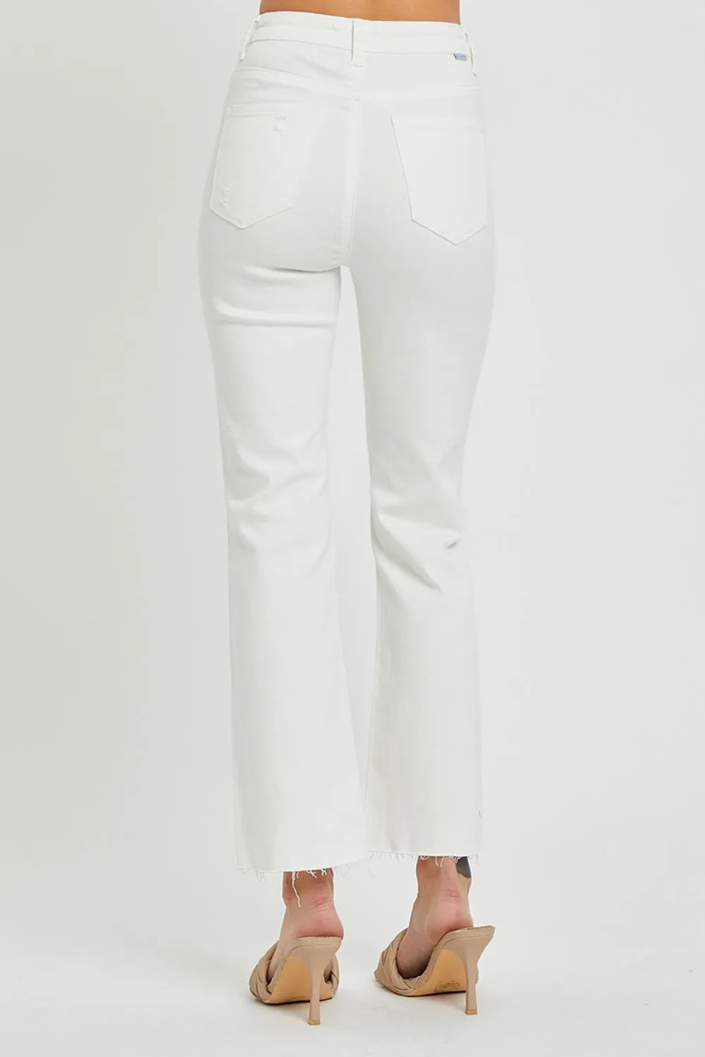Bianca RISEN  Full Size High Rise Button Fly Straight Ankle Jeans