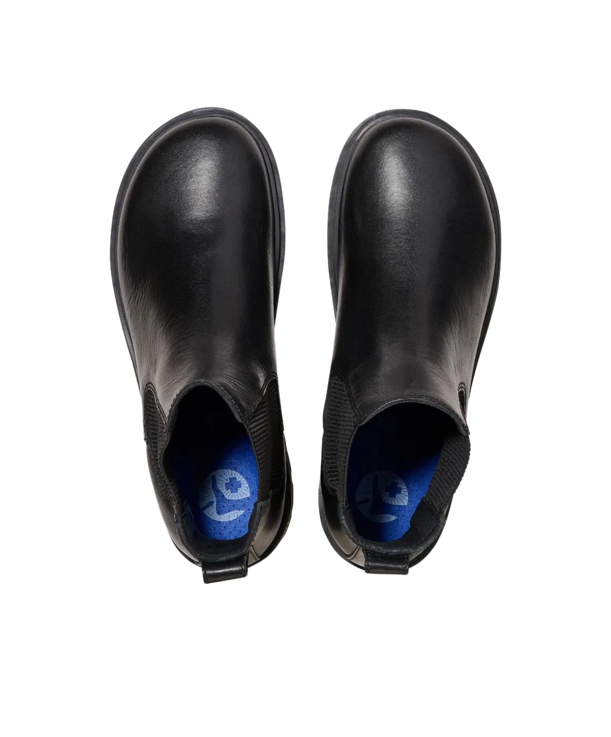 Birkenstock Highwood Natural Leather Black Mens Boots