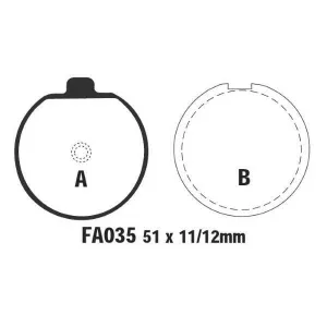 BRAKE PAD  SUZ (FA35) PAIR