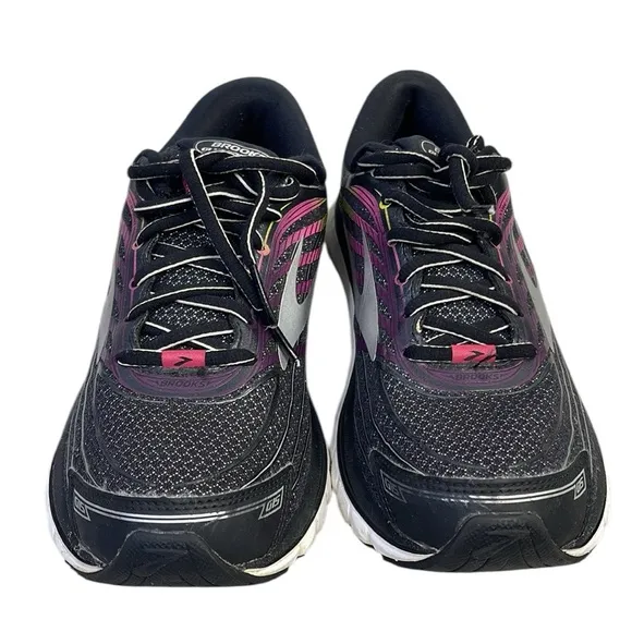Brooks Glycerin Women's Running Shoes Sz 79 Black Purple Athletic EUC