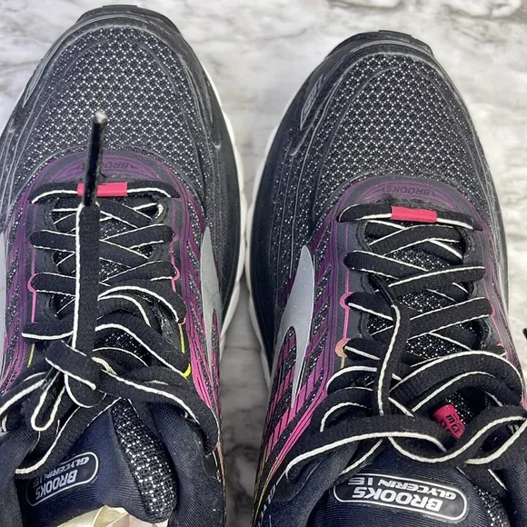 Brooks Glycerin Women's Running Shoes Sz 79 Black Purple Athletic EUC