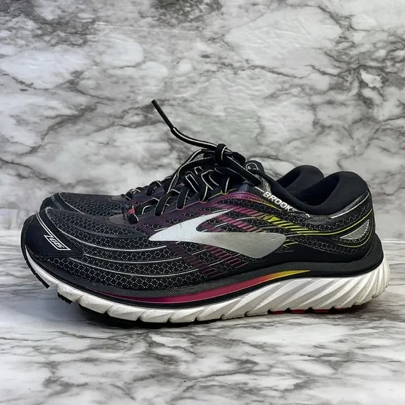 Brooks Glycerin Women's Running Shoes Sz 79 Black Purple Athletic EUC