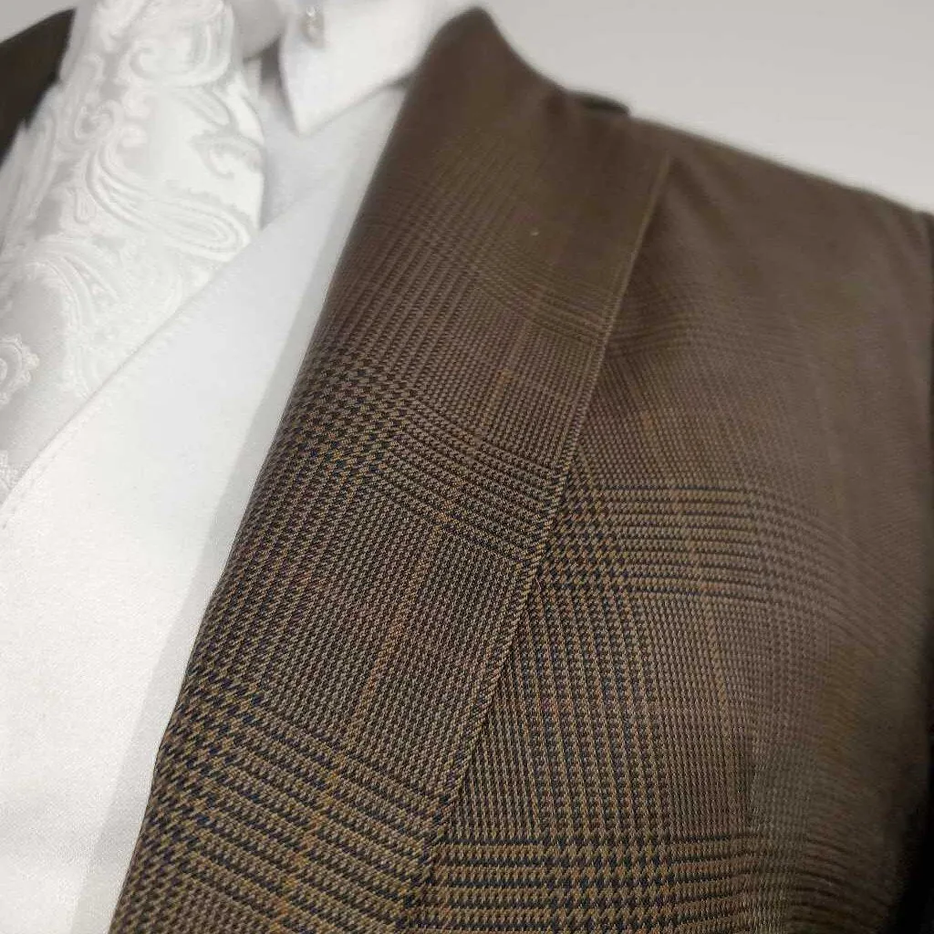 Brown Checkered Daycoat