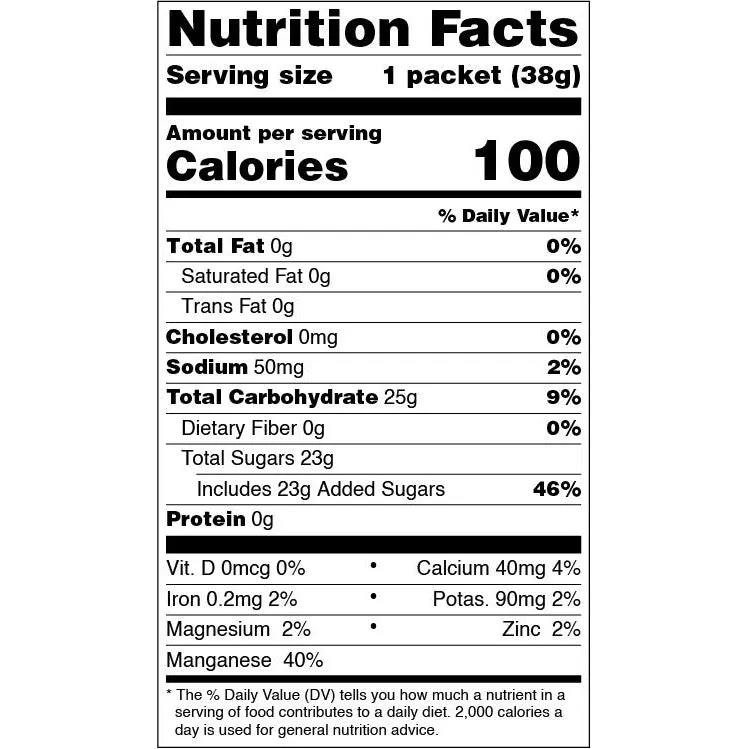 Caffeinated Salted Maple Energy Gel