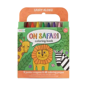 Carry Along Coloring Book Set - On Safari