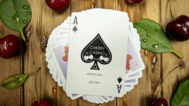 Cherry Casino Playing Cards Desert Inn Purple by Pure Imagination Projects
