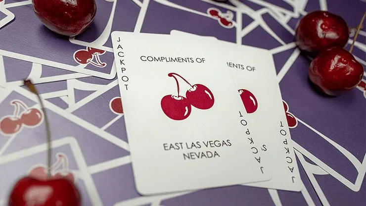 Cherry Casino Playing Cards Desert Inn Purple by Pure Imagination Projects