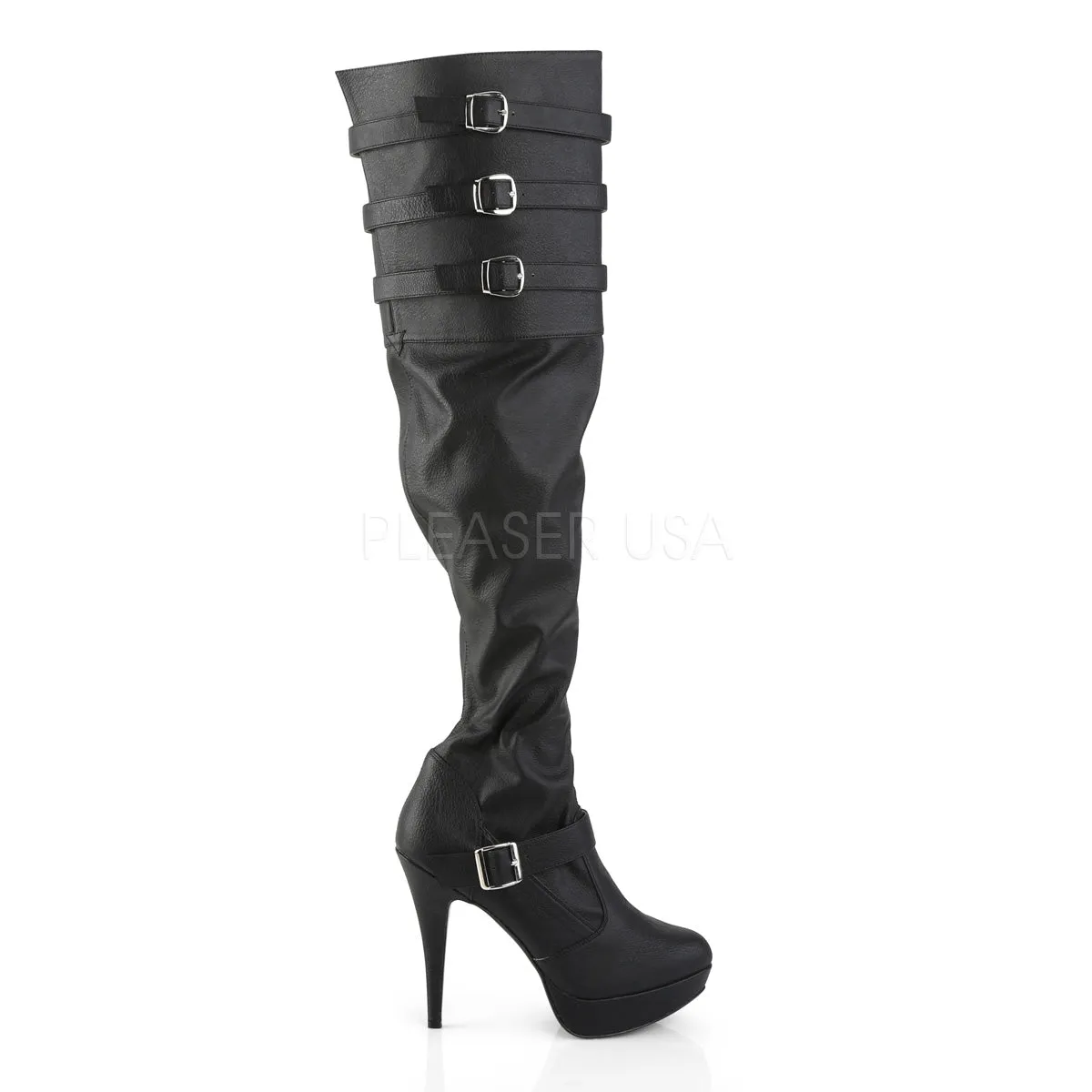 CHLOE-308  Black Faux Leather