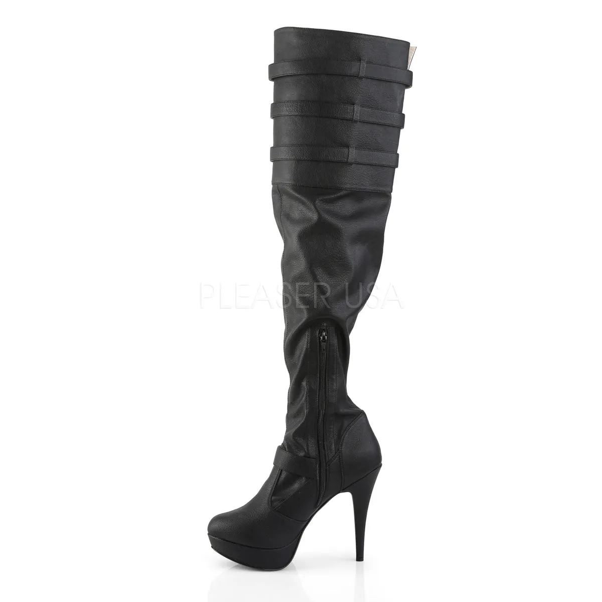 CHLOE-308  Black Faux Leather