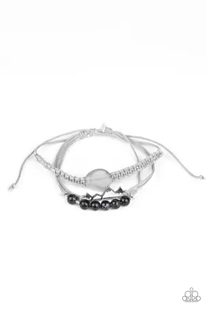 Climbing Mountains Black Bracelet