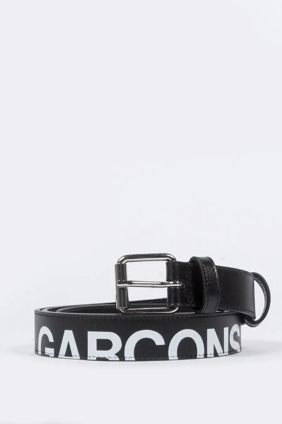 COMME DES GARCONS HUGE LOGO BELT BLACK