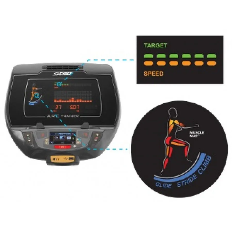 Cybex 770AT Total Body Arc Trainer - E3 GO Display