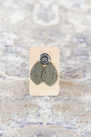 Deer Addie Leather & Metal Earring - Small