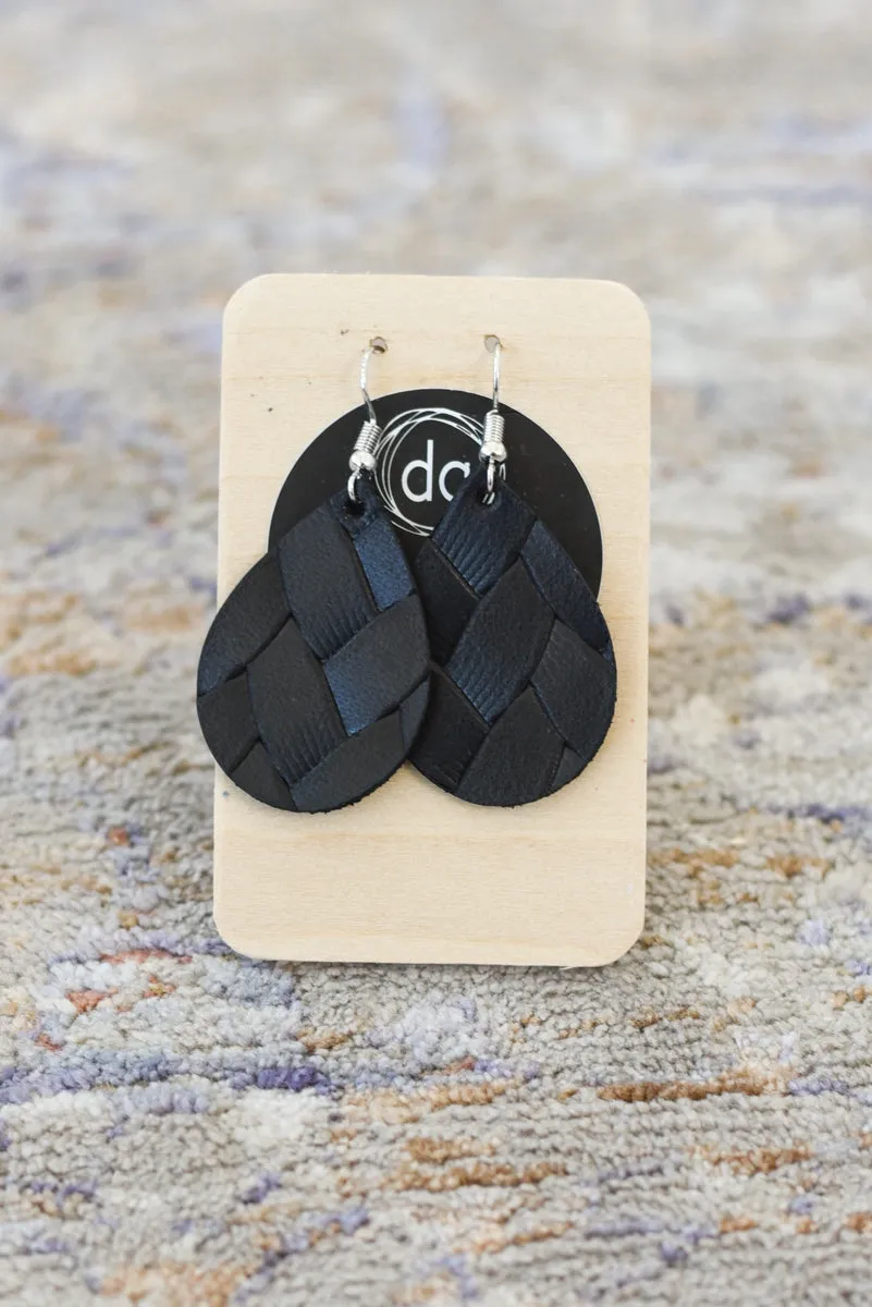 Deer Addie Leather & Metal Earring - Small