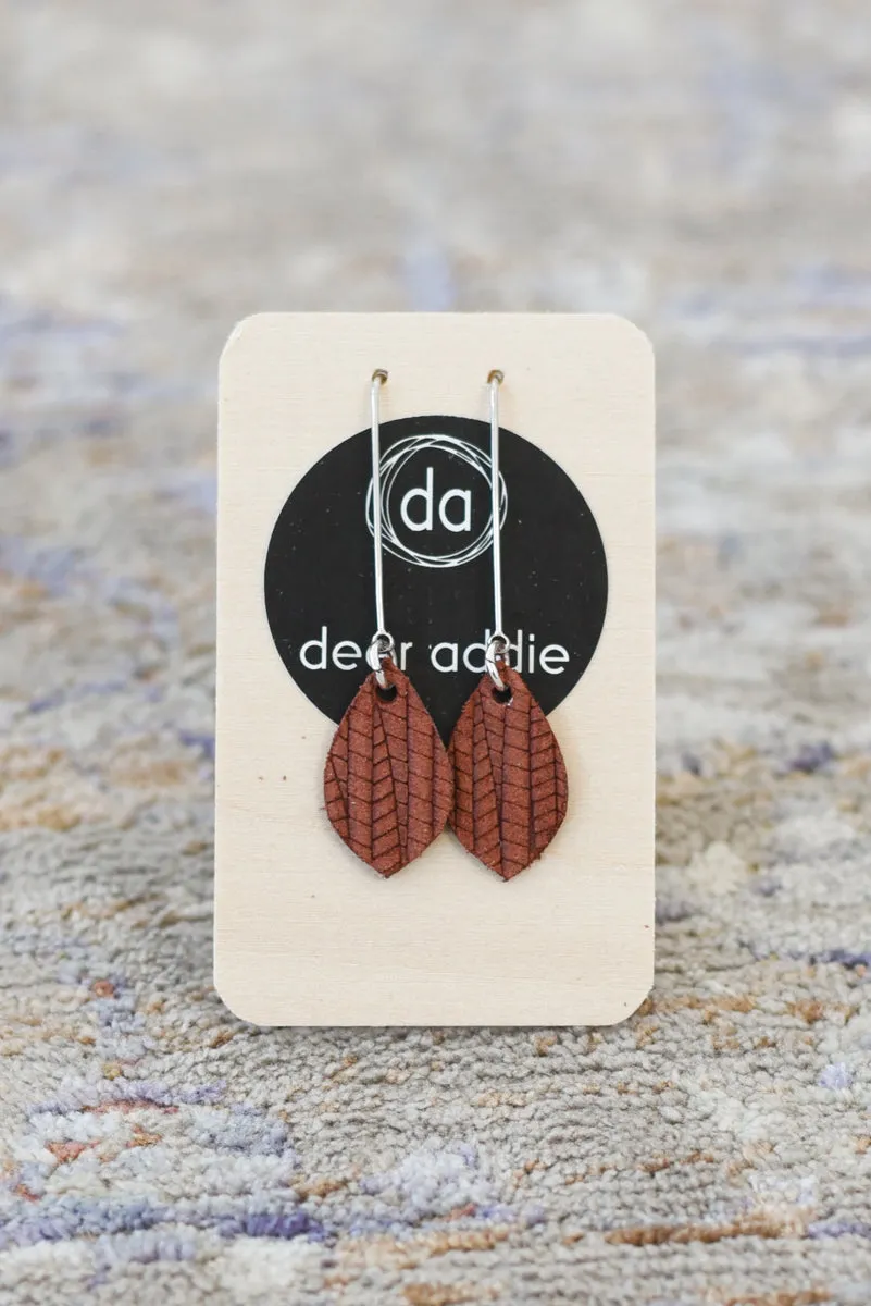 Deer Addie Leather & Metal Earring - Small
