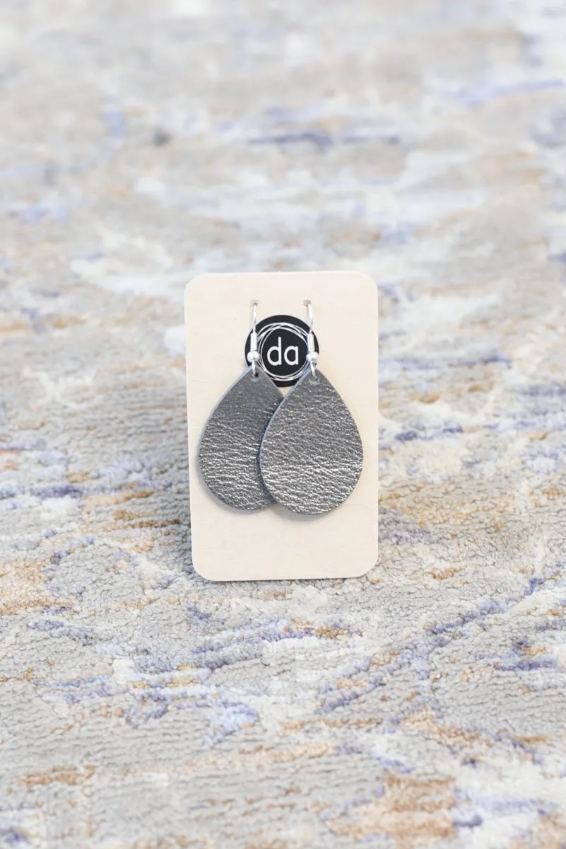 Deer Addie Leather & Metal Earring - Small