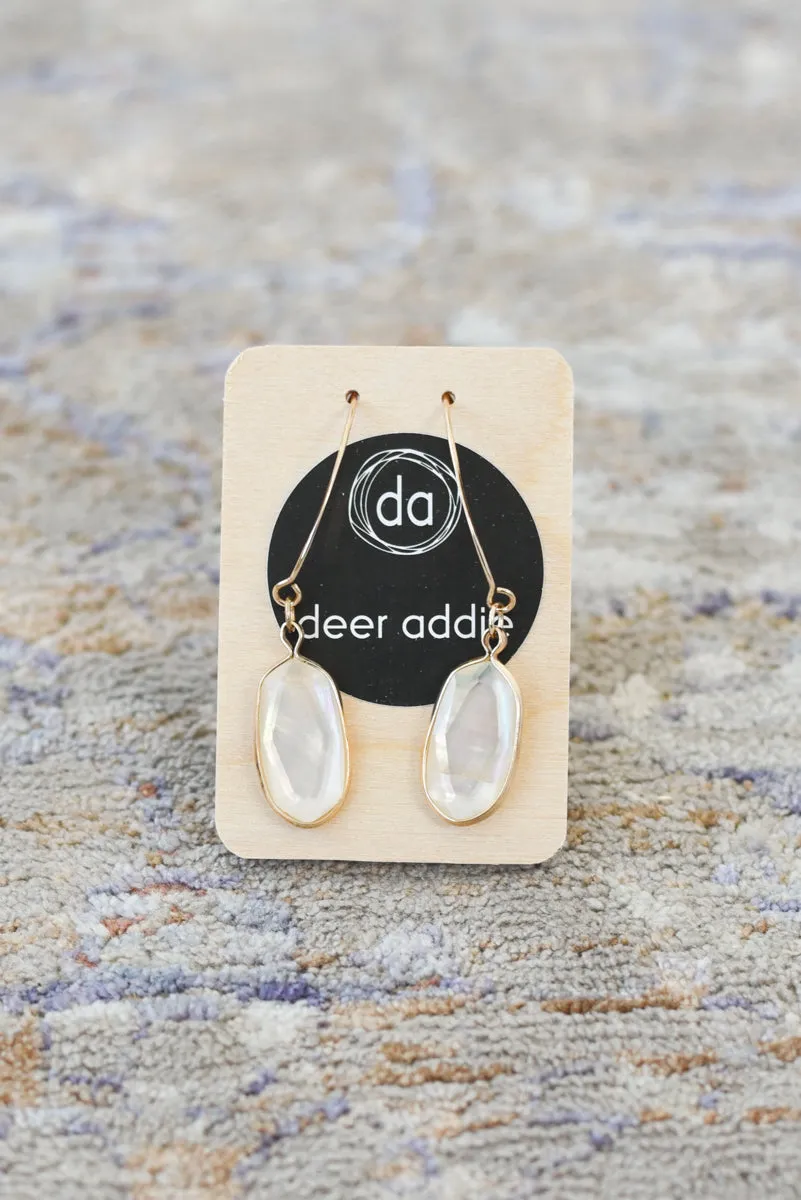 Deer Addie Leather & Metal Earring - Small