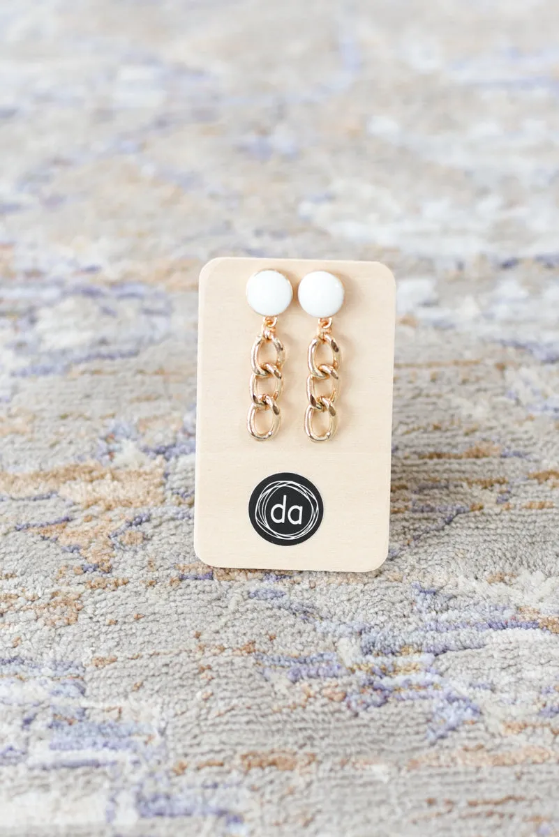 Deer Addie Leather & Metal Earring - Small