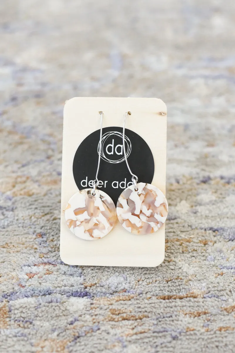Deer Addie Leather & Metal Earring - Small