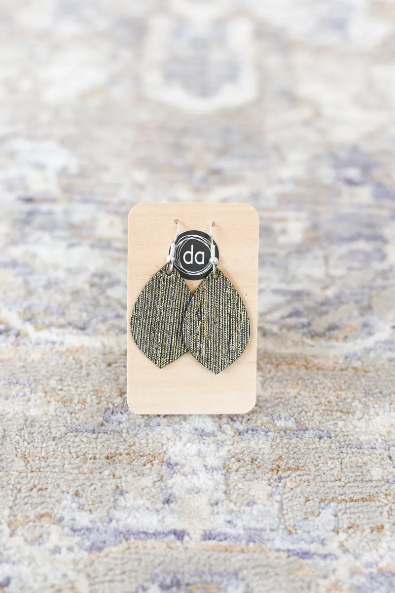 Deer Addie Leather & Metal Earring - Small