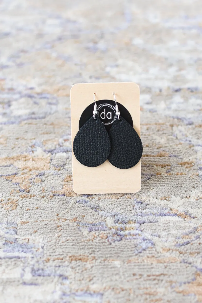 Deer Addie Leather & Metal Earring - Small