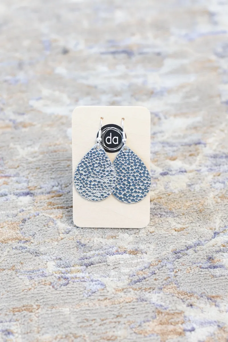 Deer Addie Leather & Metal Earring - Small