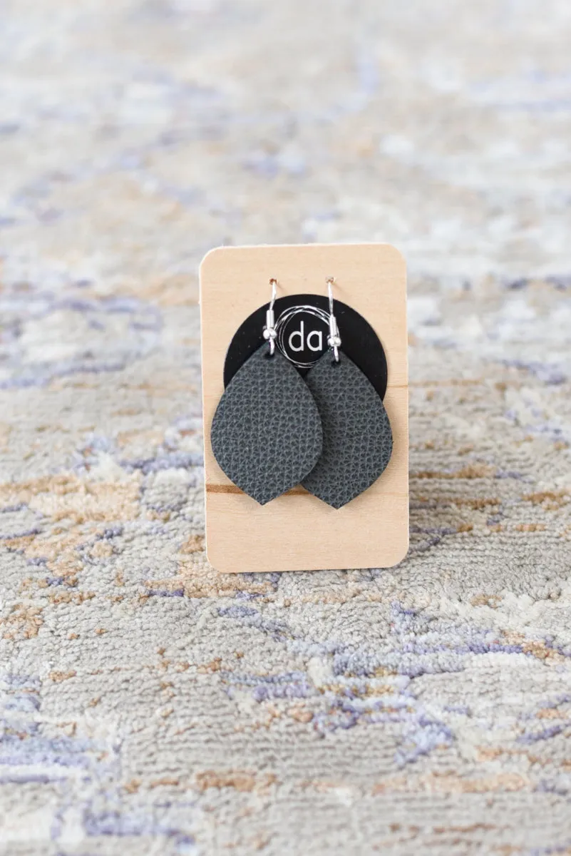 Deer Addie Leather & Metal Earring - Small
