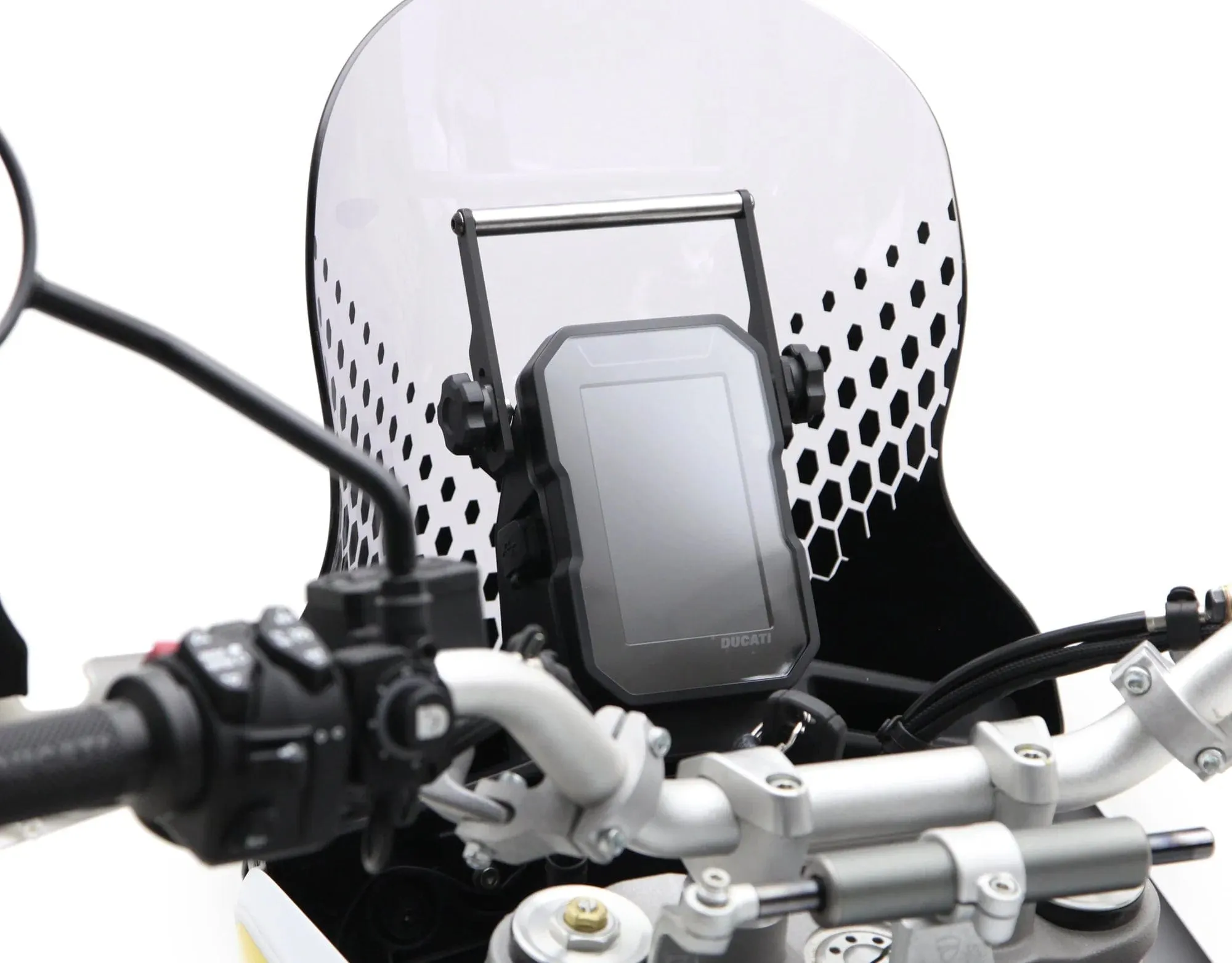Denali Rally Telefoon en 12mm navigatie beugel voor de Ducati Desert X