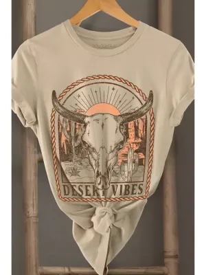 Desert Vibes T-Shirt In Tan