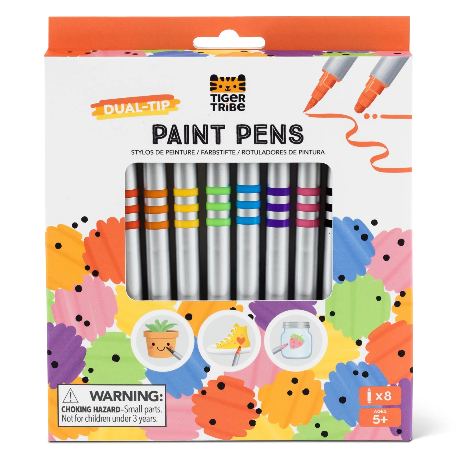 Dual Tip Paint Pens - 5 
