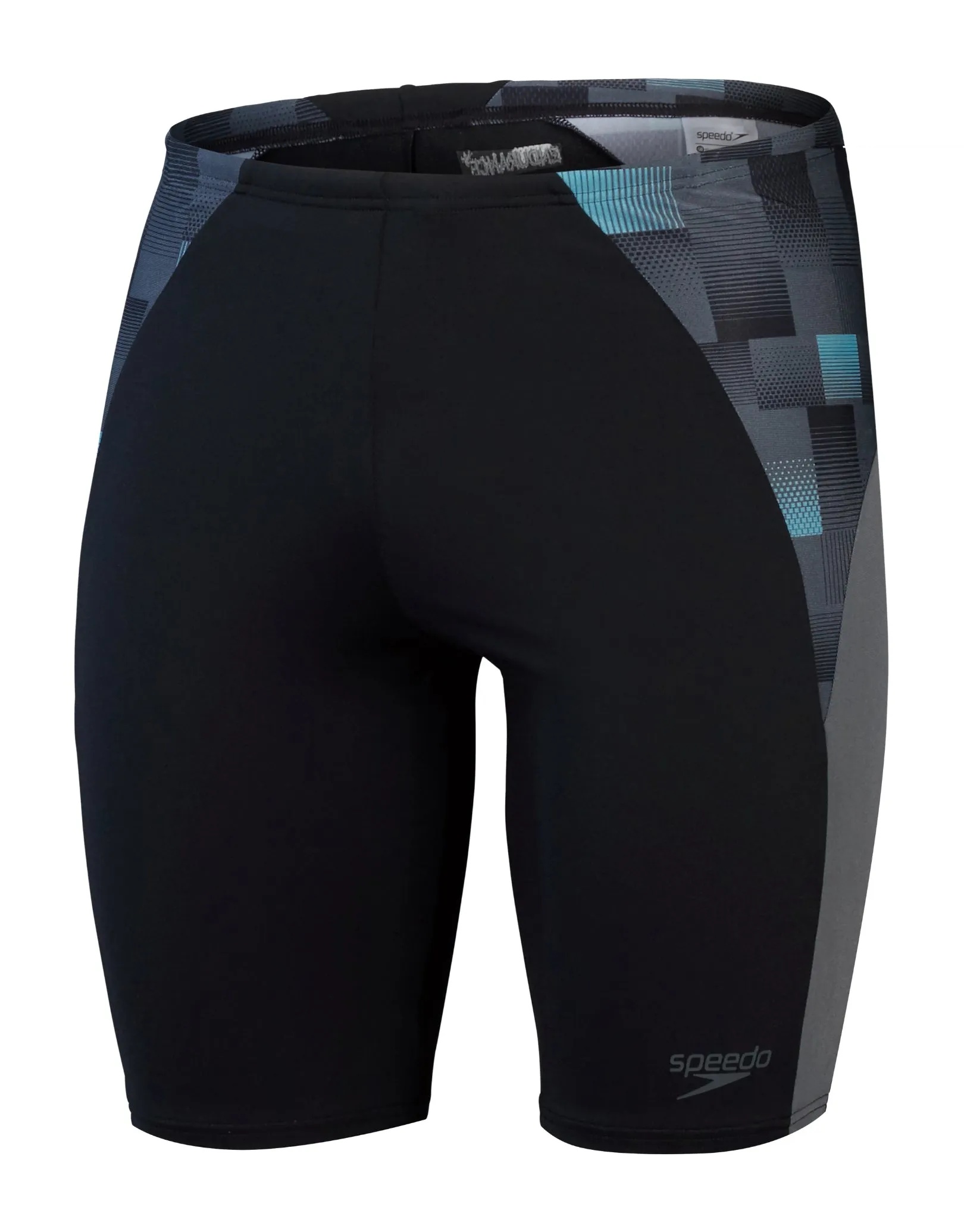 Endurance  Max Splice Swim Jammer - Black/Grey