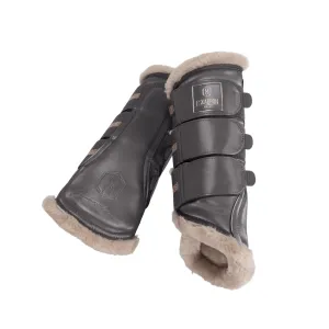 Eskadron Heritage Basalt Glamslate faux fur brushing boots