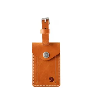 Fjallraven Leather Luggage Tag Leather Cognac