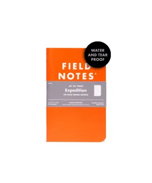 FNC-17 Field Notes Expedition Waterproof 3-Pack
