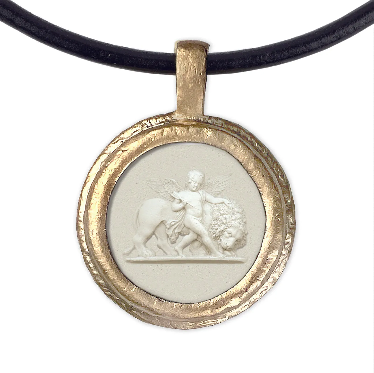 Fob Necklace, Intaglio Cherub