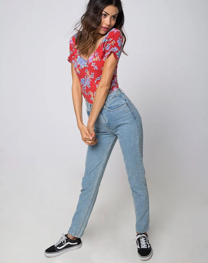 Galay Plunge Bodice in Vintage Fleur