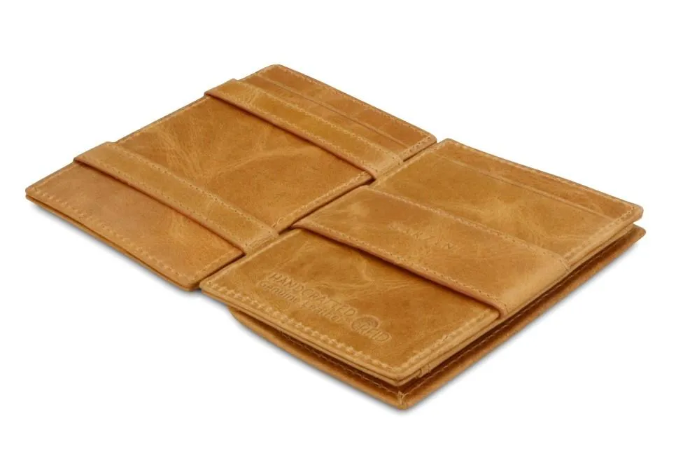 Garzini RFID Leather Magic Coin Wallet Brushed