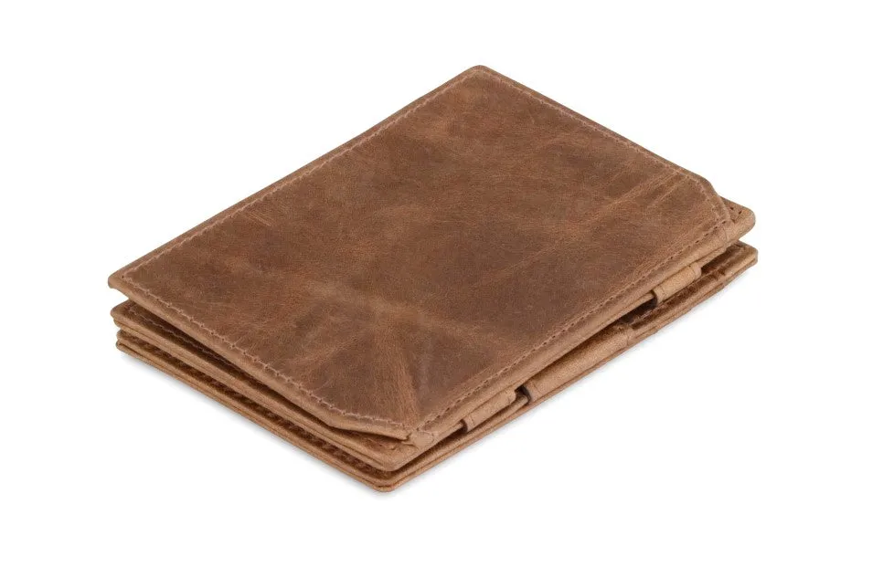 Garzini RFID Leather Magic Coin Wallet Brushed
