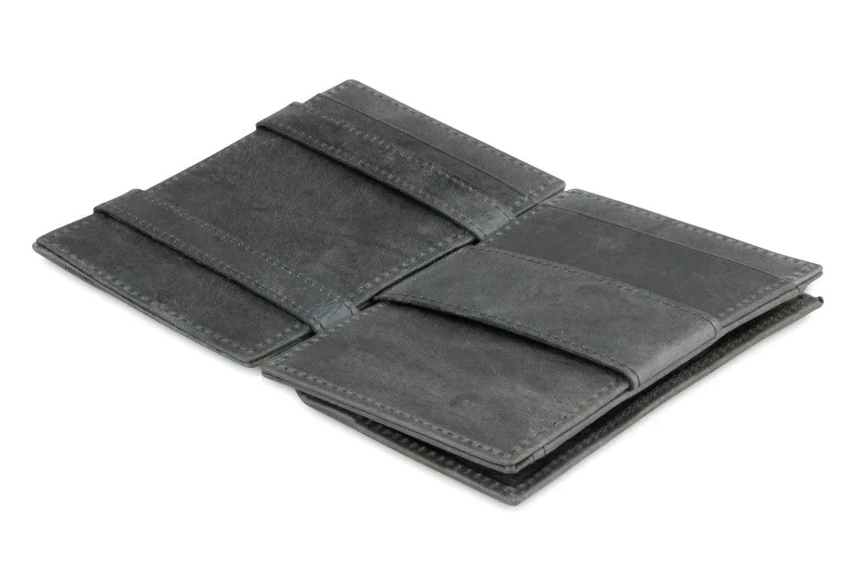 Garzini RFID Leather Magic Coin Wallet Brushed